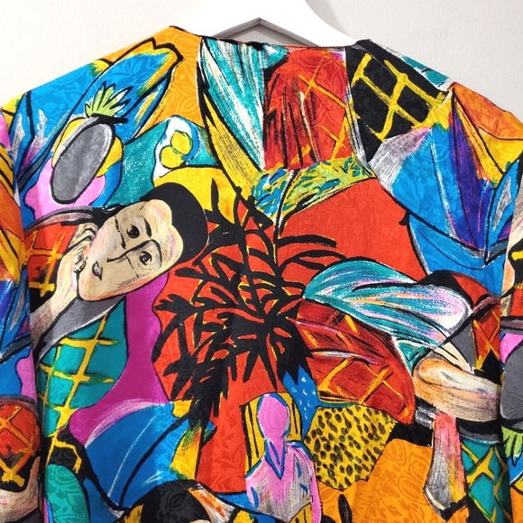 Diane Freis - Vintage Silk Duster Blazer - Picture 9 of 11